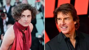 Read more about the article Timothée Chalamet, Tom Cruise’dan Aldığı Mektubu Anlattı: “Savaş Çığlığı Gibiydi!”
